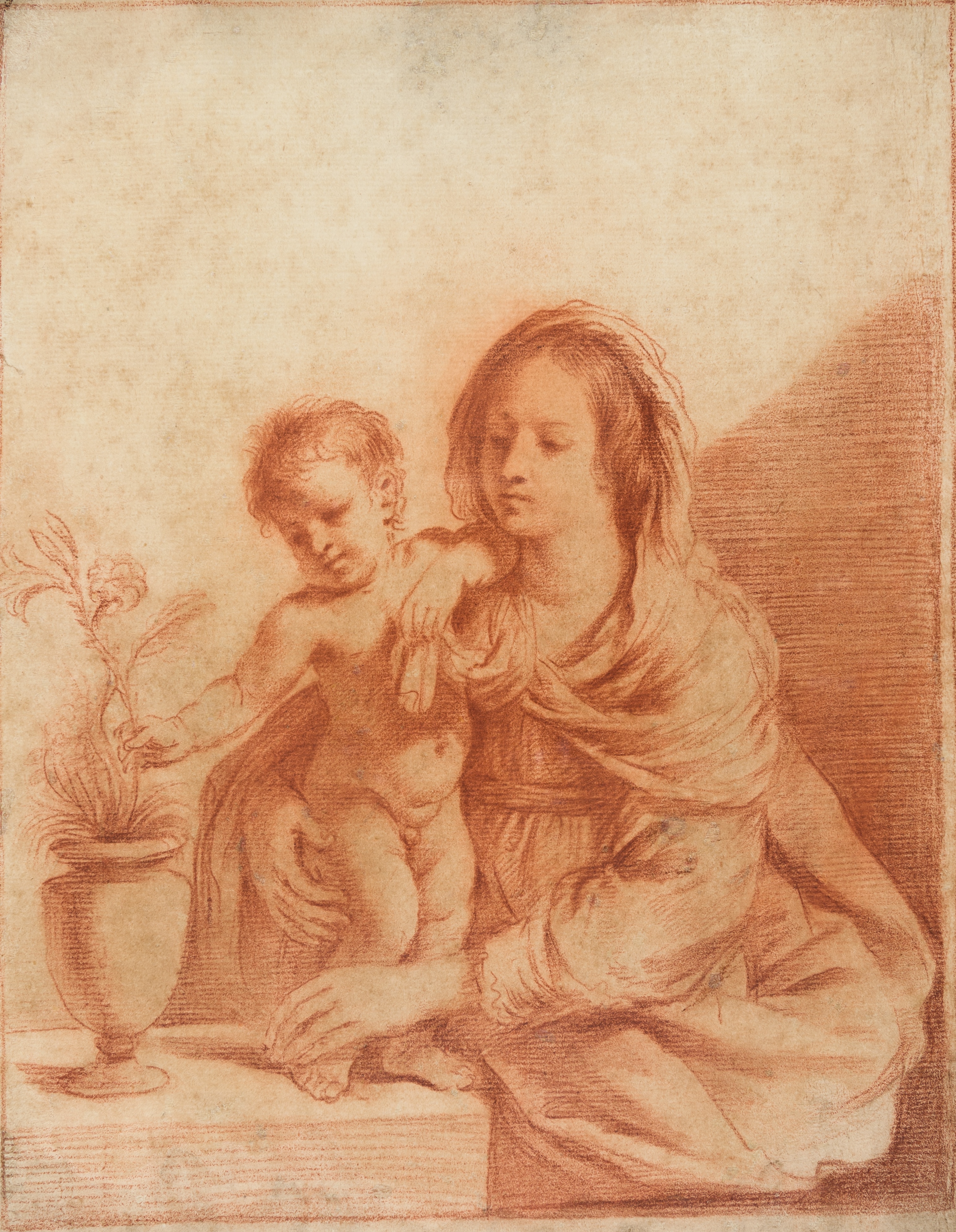 The Virgin and Child with a Pot of Lilies